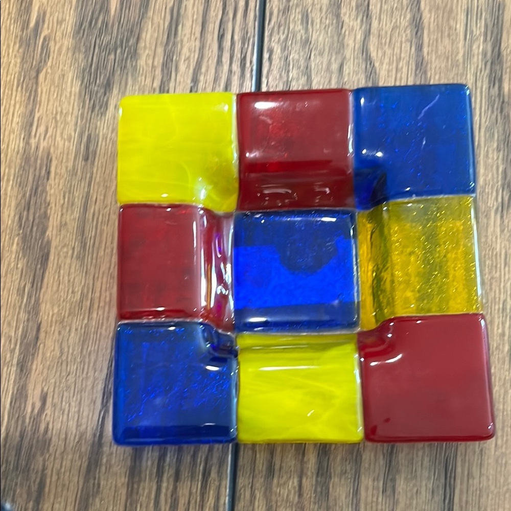Colorful Glass Tile ash tray